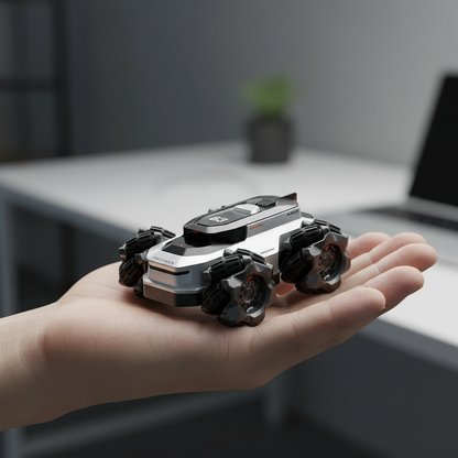 Nerv Mini Amphibious RC Stunt Car – 360° Spin Remote Control Truck for Land &amp; Water